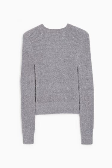 Damen - Pullover - grau