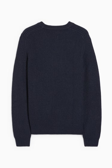Hommes - Pull - bleu foncé