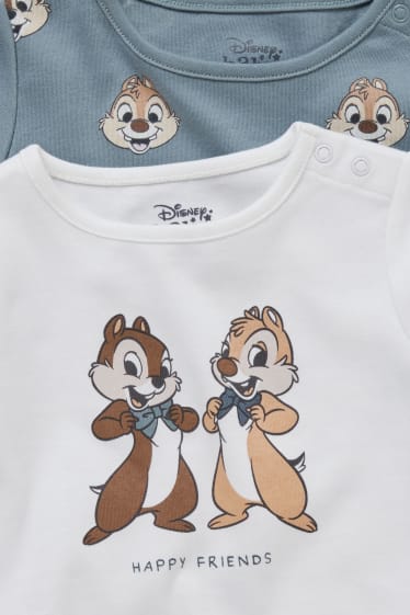 Babys - Set van 2 - Disney - babypyjama - 4-delig - grijs / mintgroen