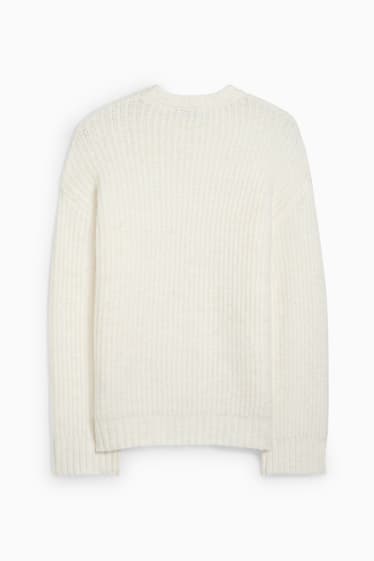 Teens & young adults - CLOCKHOUSE - jumper - ribbed - cremewhite