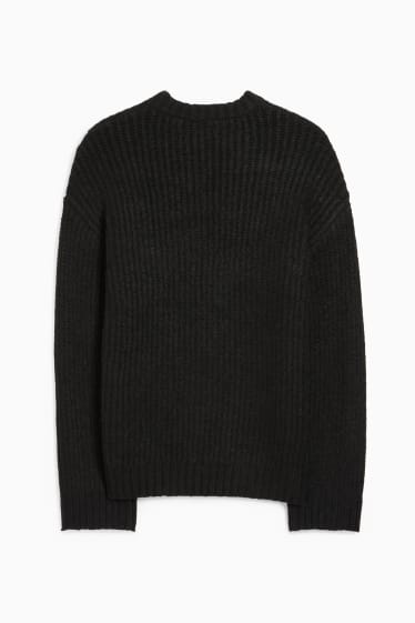 Teens & young adults - CLOCKHOUSE - jumper - ribbed - black