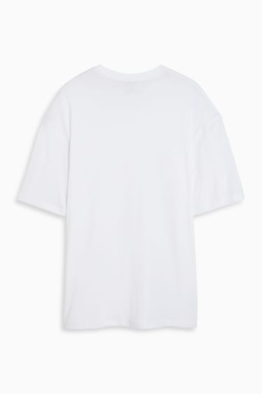 Herren - Oversized-T-Shirt - weiß