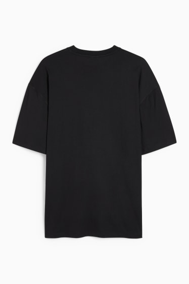 Uomo - T-shirt oversized - nero
