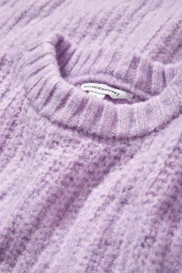 Teens & young adults - CLOCKHOUSE - jumper - ribbed - light violet