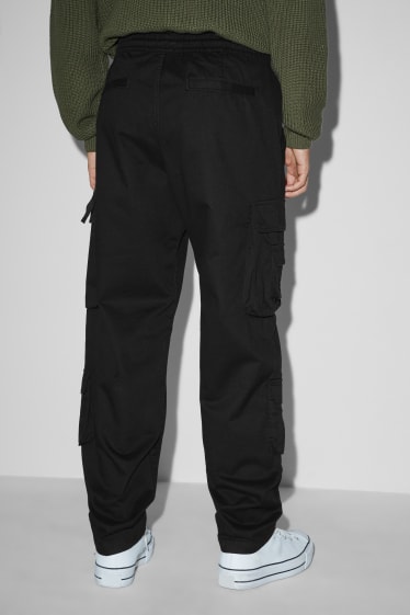 Hommes - Pantalon cargo - noir