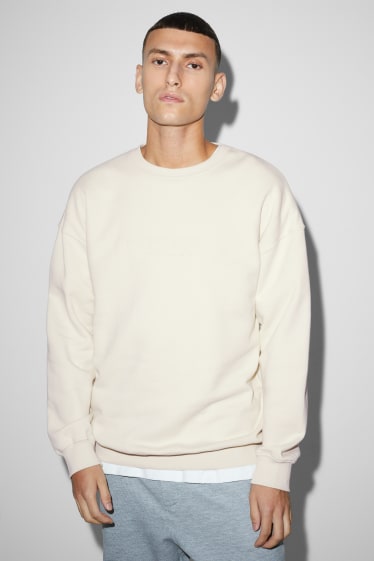 Herren - Sweatshirt - cremeweiss