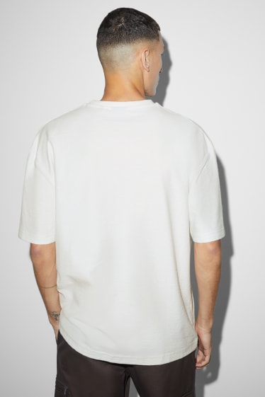 Hommes - T-shirt - blanc crème