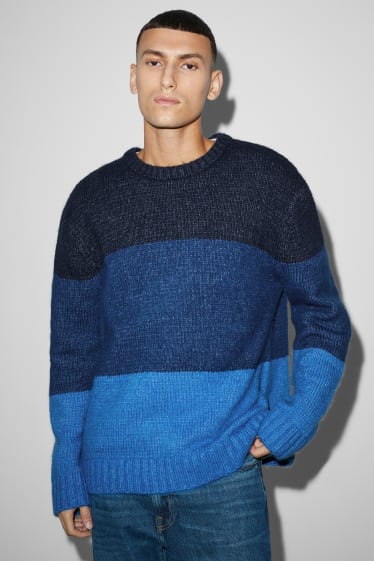 Hommes - Pull - bleu foncé