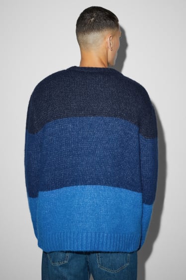 Hommes - Pull - bleu foncé