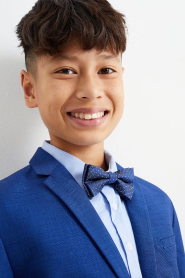 Kinderen: jongens - Vlinderstrikje - met stippen - donkerblauw