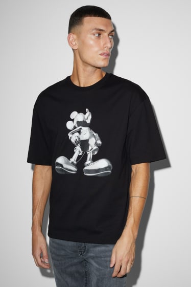 Herren - T-Shirt - Micky Maus - schwarz