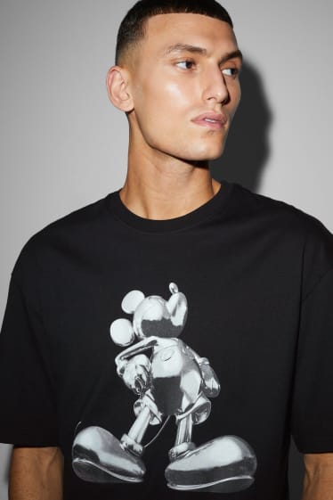 Hommes - T-shirt - Mickey Mouse - noir