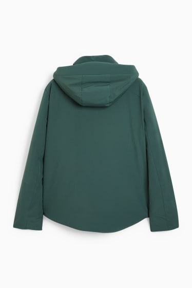 Hommes - Veste de sport à capuche - déperlante - 4 Way Stretch - vert