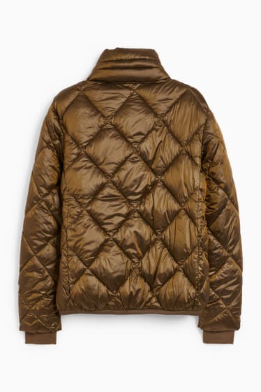 Women - Quilted jacket - brown