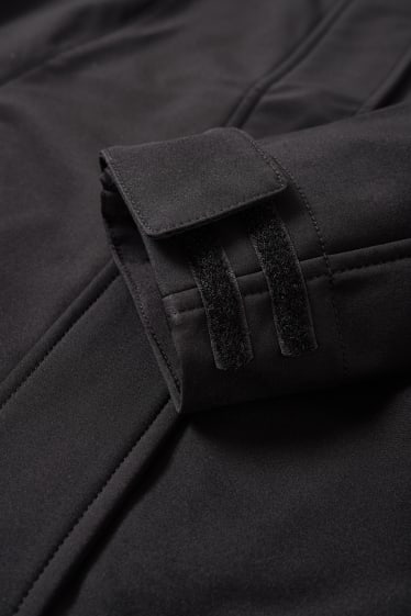 Dona - Jaqueta softshell amb caputxa - 4 Way Stretch - negre