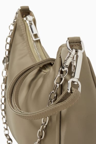 Women - CLOCKHOUSE - shoulder bag with detachable bag strap - green / beige