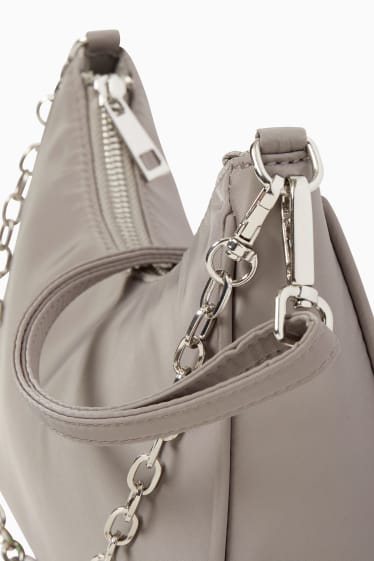 Damen - CLOCKHOUSE - Schultertasche mit abnehmbarem Taschengurt - taupe