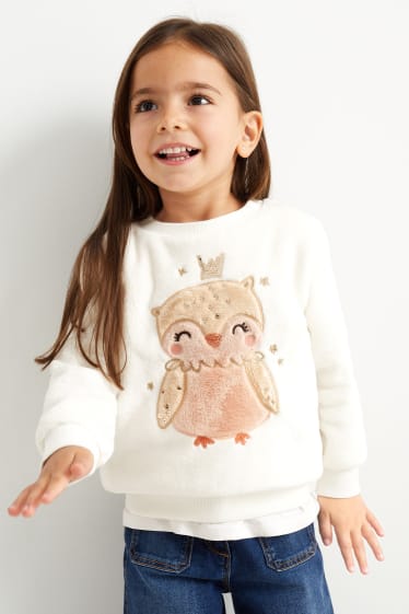 Kinderen: meisjes - Sweatshirt - wit