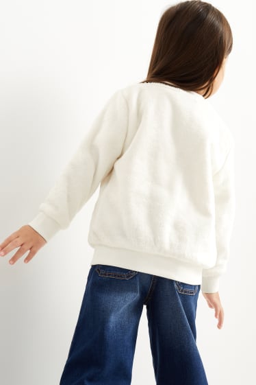 Kinderen: meisjes - Sweatshirt - wit