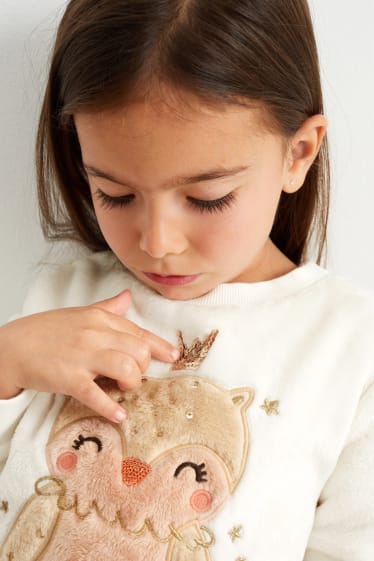 Kinderen: meisjes - Sweatshirt - wit