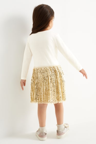 Kinderen: meisjes - Frozen - jurk - beige