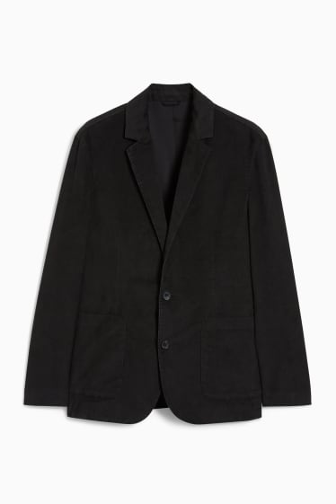 Hommes - Veste en velours - relaxed fit - noir