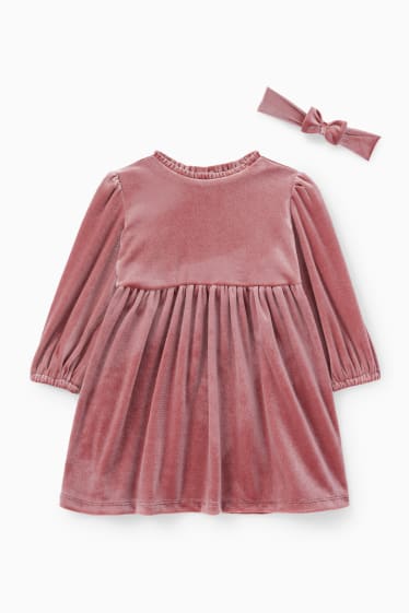 Bébés filles - Ensemble bébé - 2 pièces - rose foncé