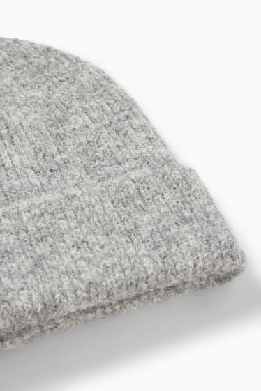Teens & young adults - CLOCKHOUSE - knitted hat - gray-melange