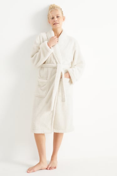 Women - Bathrobe - cremewhite