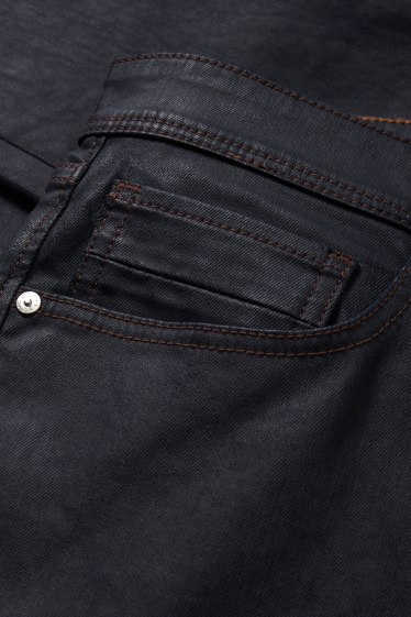 Mężczyźni - Slim tapered jeans - ciemnoniebieski