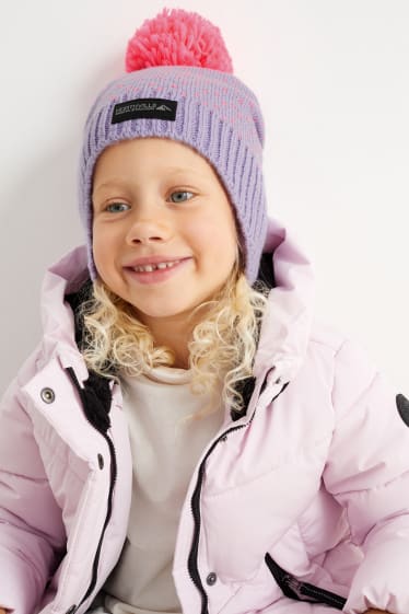 Kinder - Ski-Mütze - violett