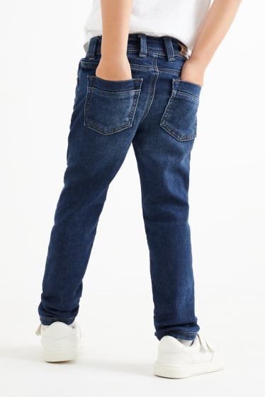 Dětské - Skinny jeans - jog denim - LYCRA® - džíny - tmavomodré