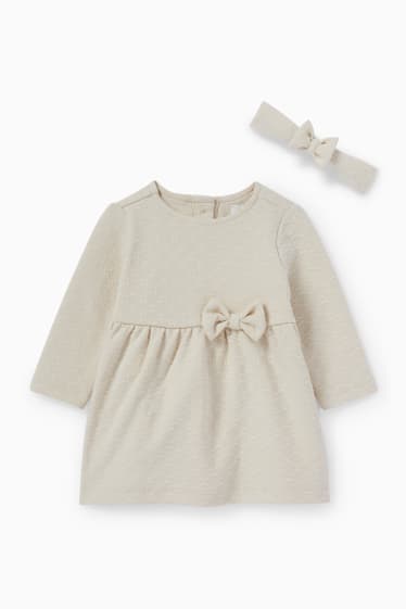 Babys - Baby-Outfit - 2 teilig - beige