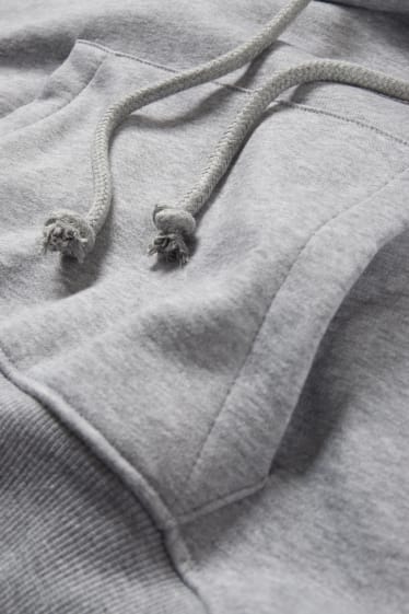 Teens & young adults - CLOCKHOUSE - cropped hoodie - light gray-melange