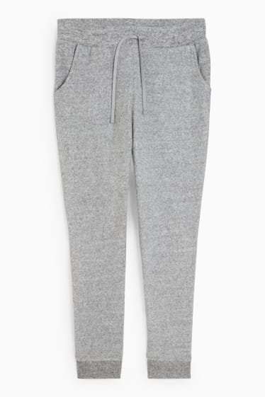 Femmes - Pantalon de jogging basique - gris clair chiné