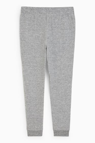 Women - Basic joggers - light gray-melange