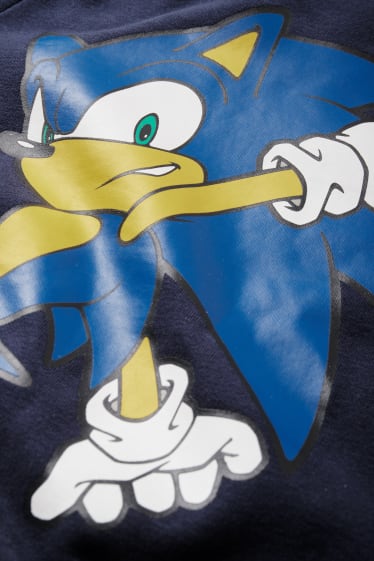 Kinderen: jongens - Sonic - set - hoodie en T-shirt - 2-delig - donkerblauw