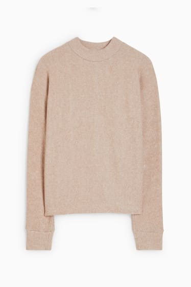 Damen - Sweatshirt - hellbeige