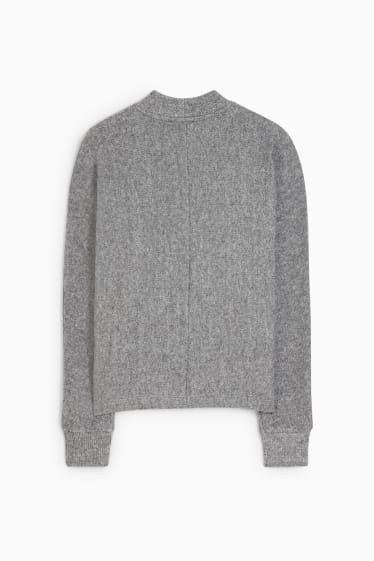 Damen - Sweatshirt - grau-melange