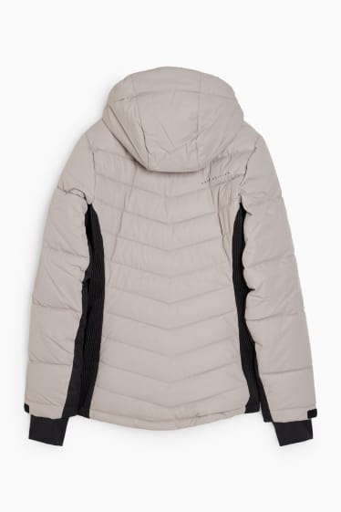 Women - Ski jacket with hood - gray