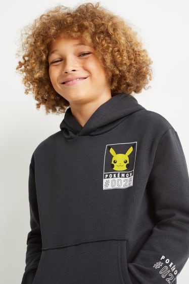 Enfants garçons - Pokémon - sweat à capuche - gris foncé