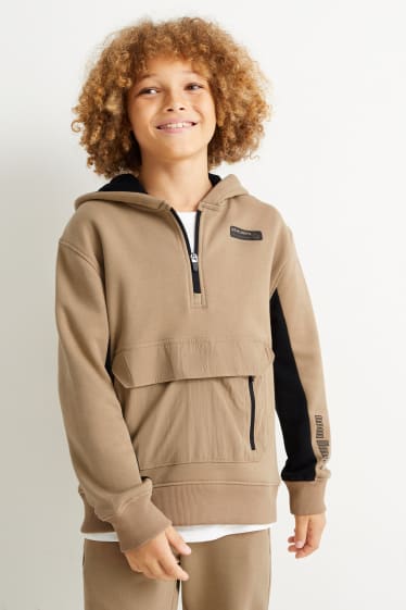 Kinderen - Hoodie - taupe