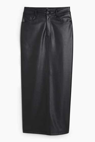 Teens & young adults - CLOCKHOUSE - skirt - faux leather - black