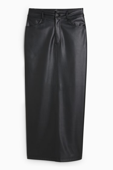 Donna - Gonna - similpelle - nero
