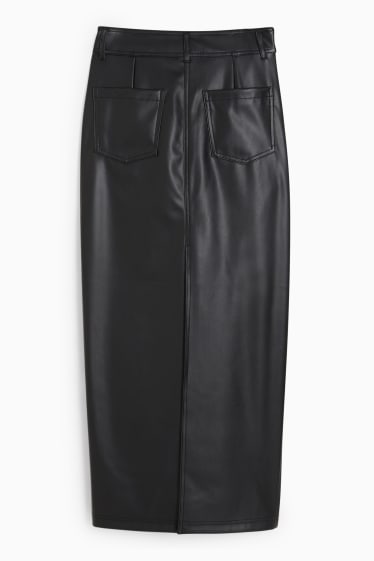 Donna - Gonna - similpelle - nero