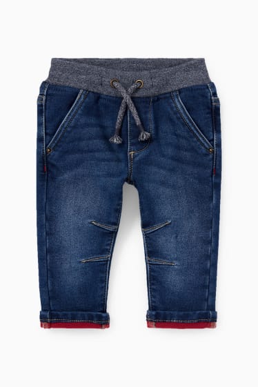 Bebeluși - Jeans bebeluși - jeans termoizolanți - denim-albastru