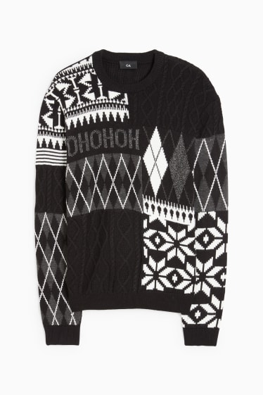 Home - Jersei nadalenc - HoHoHo - trenat - gris fosc