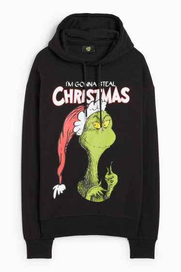 Home - Dessuadora nadalenca amb caputxa - El Grinch - negre