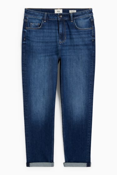 Damen - Boyfriend Jeans - Mid Waist - LYCRA® - jeansblau