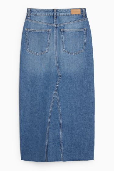 Nastolatki - CLOCKHOUSE - spódnica dżinsowa - dżins-niebieski